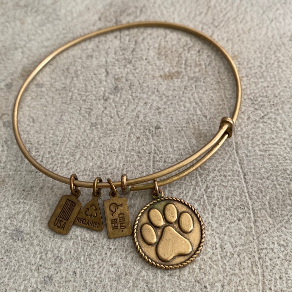 Alex and Ani Dog Paw Bracelet